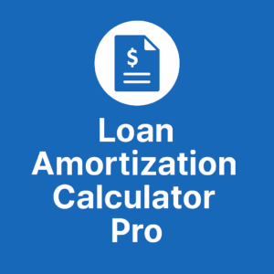 Loan Amortization Calculator Pro icon and payoff schedule tool